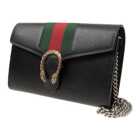 gucci ladies dionysus web stripe chain wallet|Gucci wallet on chain review.